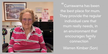 Gwen benefits from her aged care home