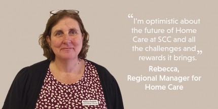 Rebecca is optimistic about the future of Home Care Rebecca is optimistic about the future of Home Care